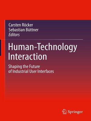 cover image of Human-Technology Interaction